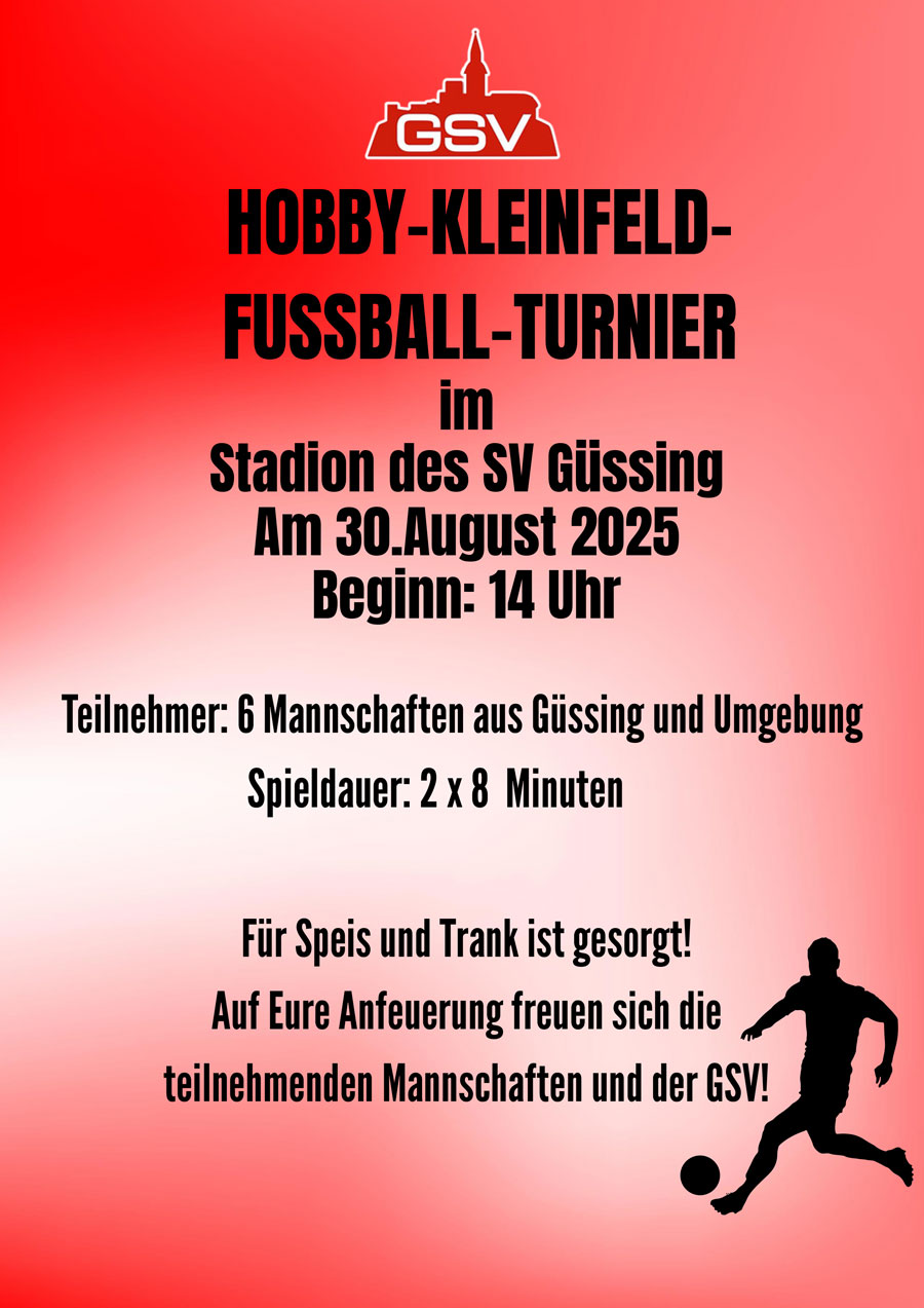 neu Plakat Kleinfeld Hobby 30082025