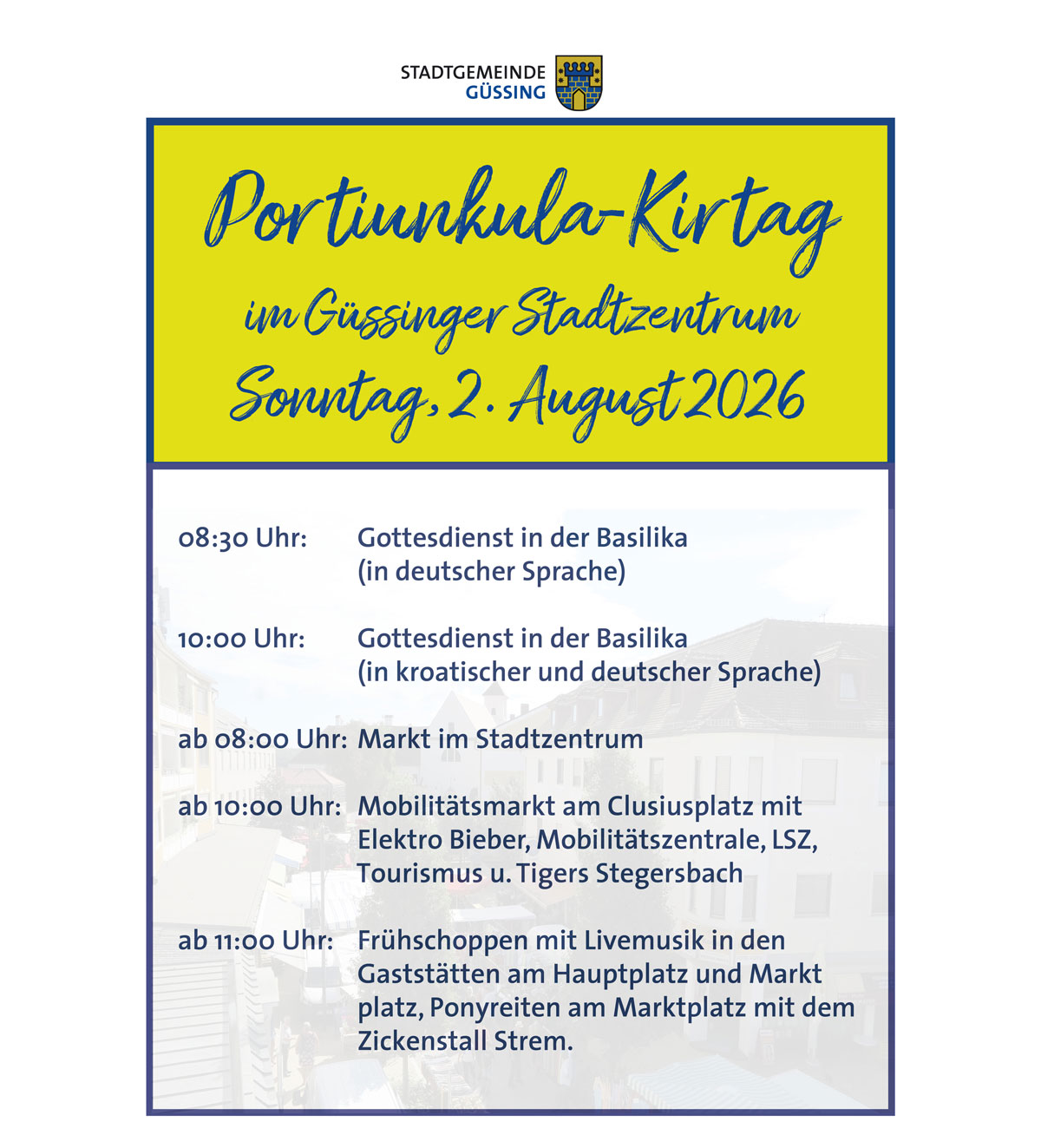 Plakat Portiunkula 2026 quadrat
